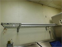 18X72 Wire Wall Shelf, Ticket Holder