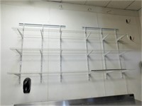 Wire Wall Shelving Unit, 12X96 Shelves