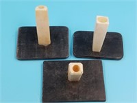 3 Ivory and baleen pen holders             (N 103)