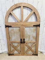26 x 36 Arched Country Decor Wood & Metal