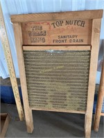 Antique Copper coated glass washboard
