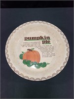 Ceramic Pumkin Pie Pan