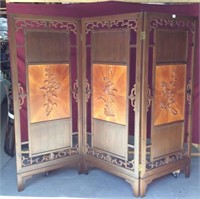Gorgeous Rosewood Oriental Room Divider