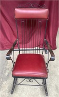 Vintage Wrought Iron Rocking Chair--Fabulous Piece