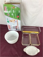 NIB Coleman Quick Bed, Pyrex, Mixing Bowl