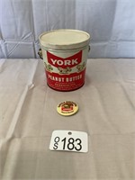 York Peanut Butter Tin Can