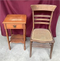 Vintage Telephone Table And Chair