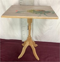 Tilt Top Table, Hand Painted
