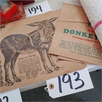 Pin the Tail on the Donkey, Vintage Game