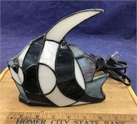 Stained Glass Fish Lamp