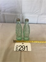 Coca-Cola Glass Bottle Salt & Pepper Shaker Set