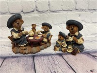Lot of 2 Boyds Bears & Friends Ceramic Figurines