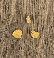 (3) Australian Small Gold Nuggets
