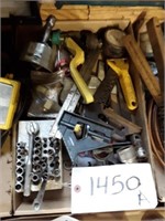 FLAT OF MISC. TOOLS- TERMINAL CLEANERS- SQUARES