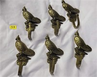 6 brass pheasant hooks