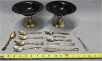 Sterling Silverware & Sterling Weighted Bowls