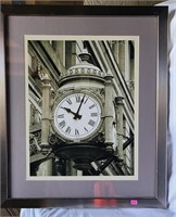 framed photography art clock
