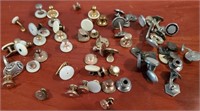 819 - MIXED LOT OF CUFFLINKS & SHIRT STUDS