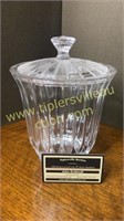 Heavy quality crystal cracker jar