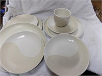 Plates saucers and 1 cup