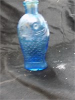 Blue fish bottle