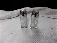 Cut glass salt and pepper shaker