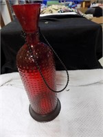 red glas decanter