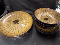 Ceramic plates saucers, bowls