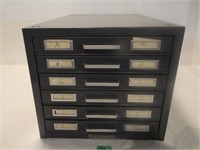 Vintage Metal Card Filing Drawers #2