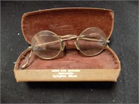 Vintage glasses and case