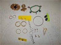 Jewelry- Brooches, Earrings, etc