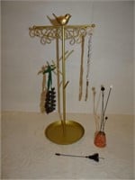 Jewelry Tree, Old Hat Pins, etc