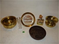 Brass pots, Last Supper Plate, etc