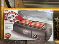 hotdog express rotary grill new in box