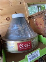 Coors American fine beer hanging light sign