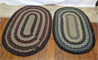 Rugs- braided -2 items - L 48" - Vintage