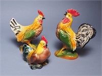 Lot of Decorative Ceramic Roosters