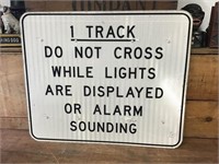 Railway 1 Track Sign