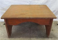 Bench/ short table- plywood  H 15" x 20"-Vintage