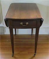 Drop Leaf Table on casters - 1 drawer - 25"High