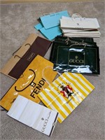 Gucci, Tiffany, Fendi, Vuitton Shopping Bags