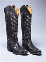Ladies Black Tony Lama Cowboy Boots