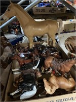 plastic horses assorted