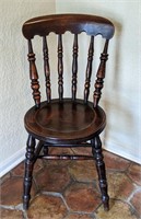 Round Seated Turned Rung Chair