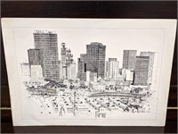 Vintage City of Houston Sketch