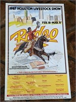 Houston Livestock Show & Rodeo Poster-1987