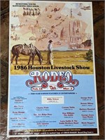 Houston Livestock Show & Rodeo Poster-1986