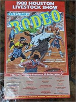 Houston Livestock Show & Rodeo Poster-1988