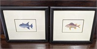 Pair of Framed Decorative Fish Prints