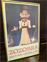Zozobra Framed and Signed Poster